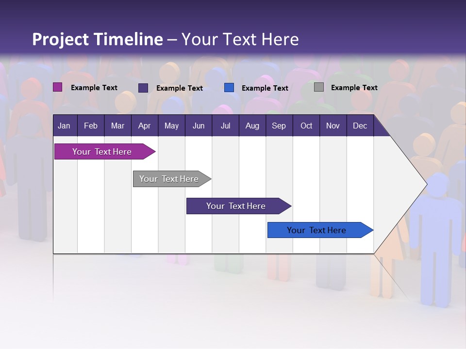 Togetherness Cooperation Crowd PowerPoint Template