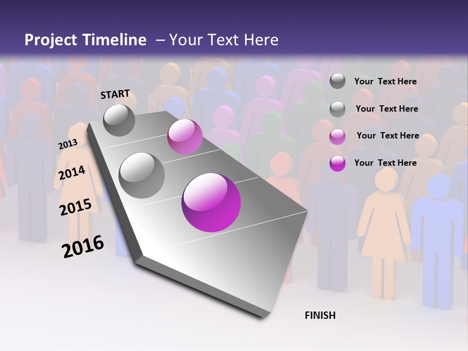 Togetherness Cooperation Crowd PowerPoint Template