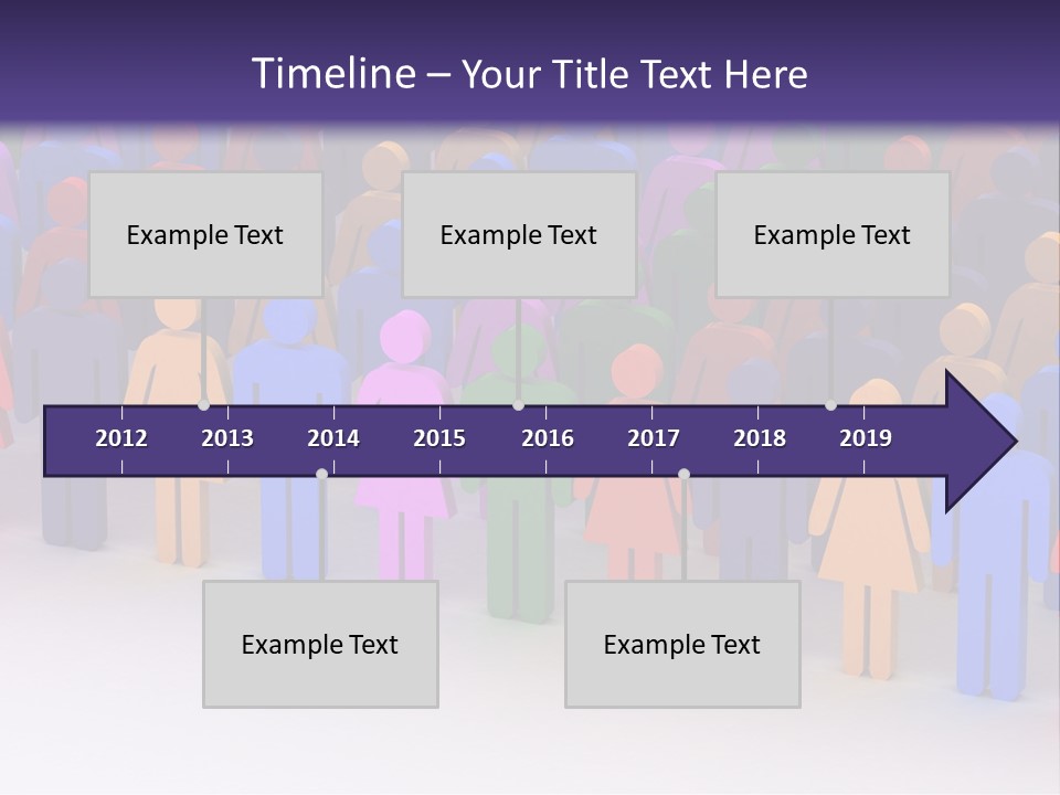 Togetherness Cooperation Crowd PowerPoint Template
