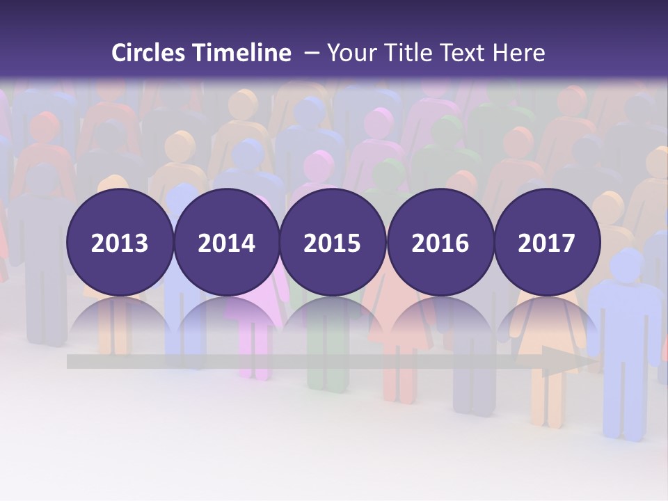 Togetherness Cooperation Crowd PowerPoint Template