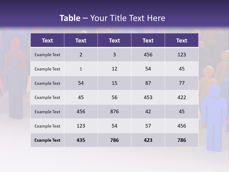 Togetherness Cooperation Crowd PowerPoint Template