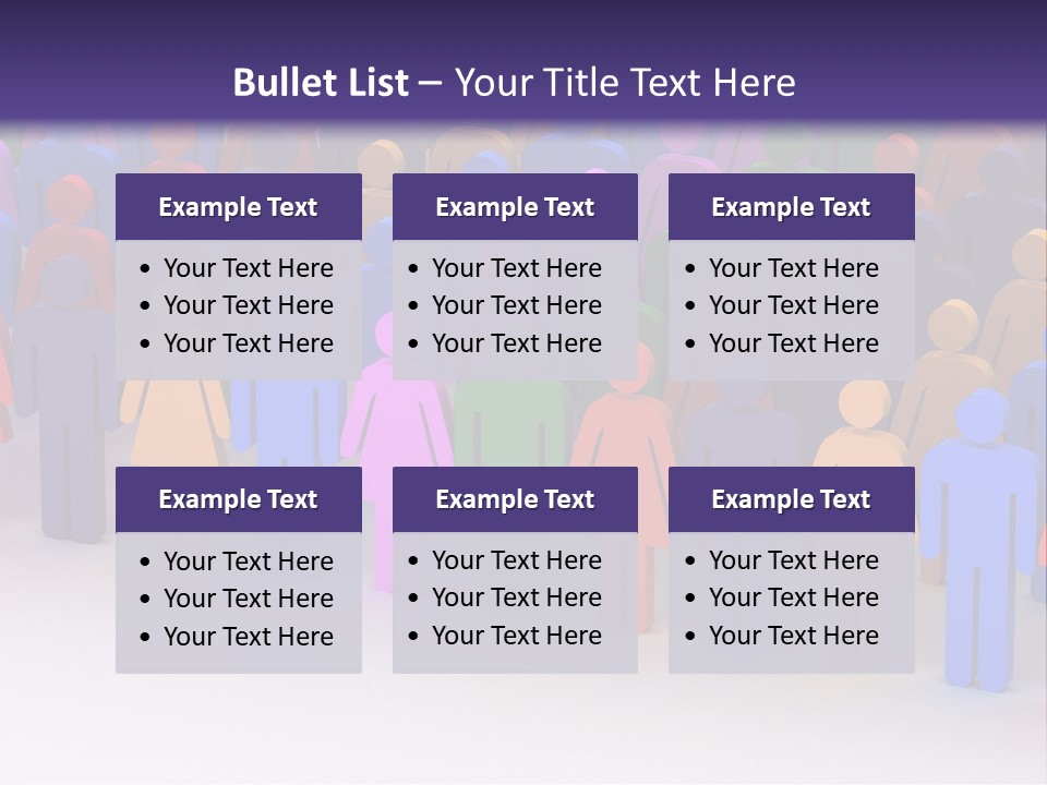 Togetherness Cooperation Crowd PowerPoint Template