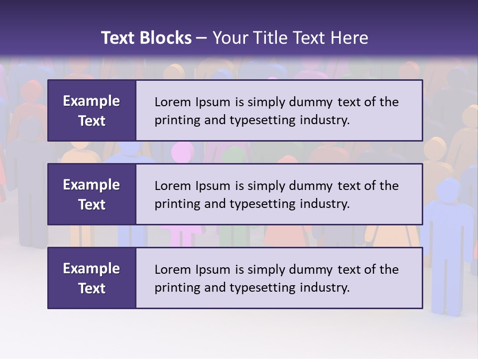 Togetherness Cooperation Crowd PowerPoint Template