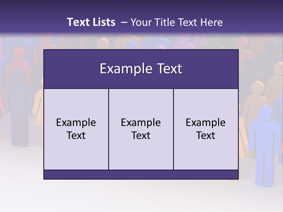 Togetherness Cooperation Crowd PowerPoint Template