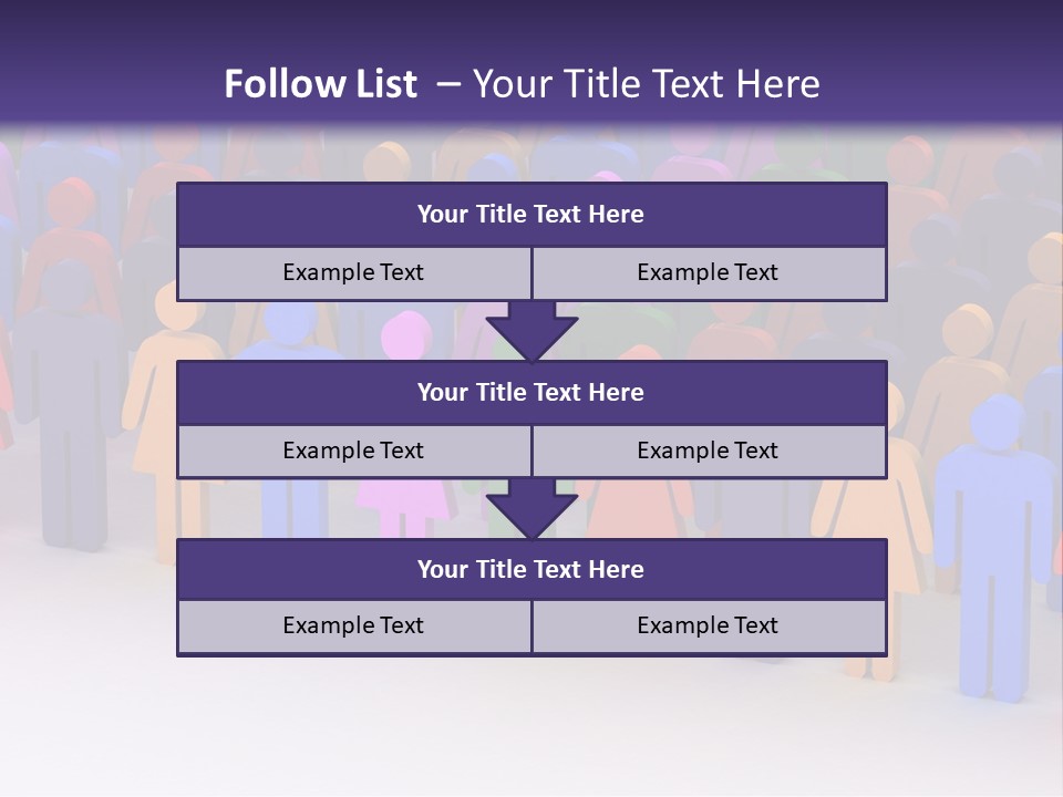 Togetherness Cooperation Crowd PowerPoint Template