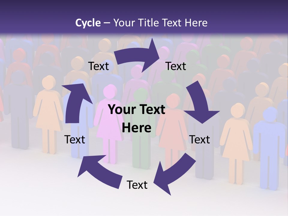Togetherness Cooperation Crowd PowerPoint Template