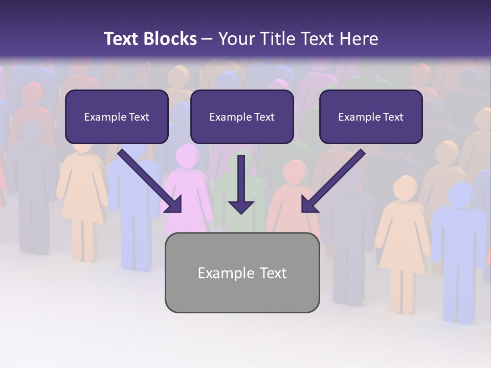 Togetherness Cooperation Crowd PowerPoint Template