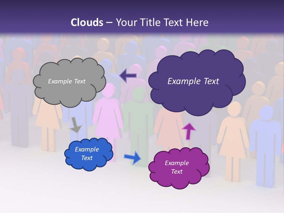 Togetherness Cooperation Crowd PowerPoint Template