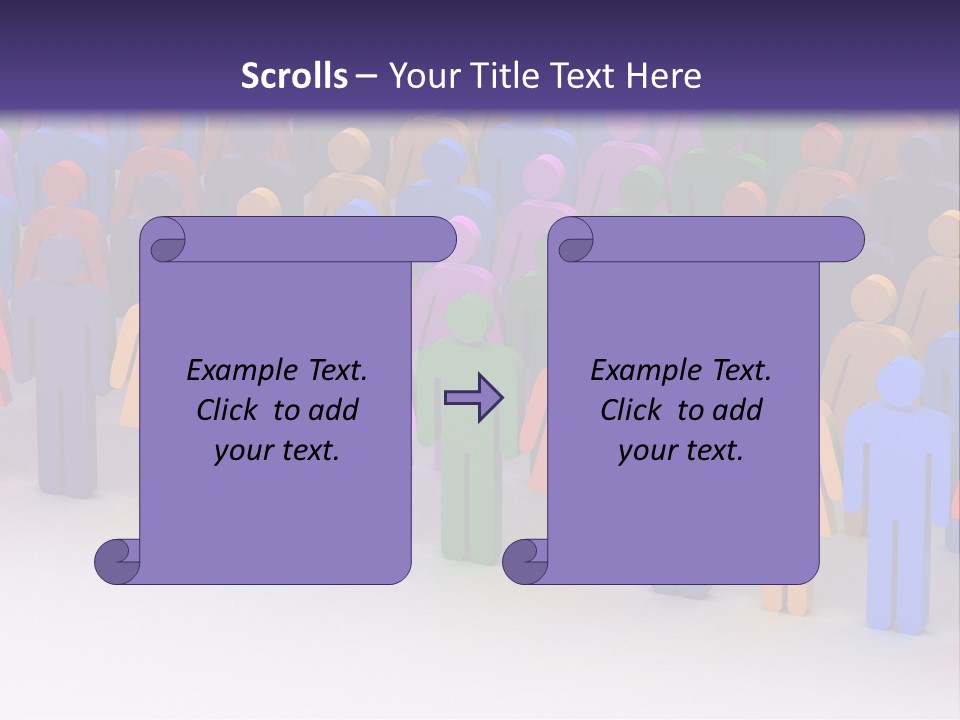 Togetherness Cooperation Crowd PowerPoint Template