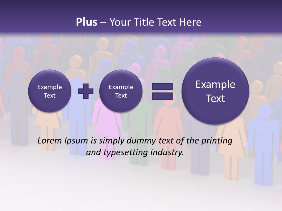 Togetherness Cooperation Crowd PowerPoint Template