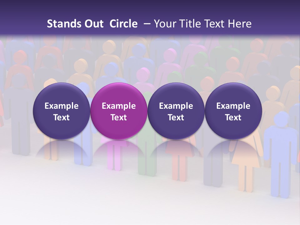 Togetherness Cooperation Crowd PowerPoint Template