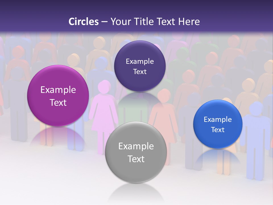 Togetherness Cooperation Crowd PowerPoint Template