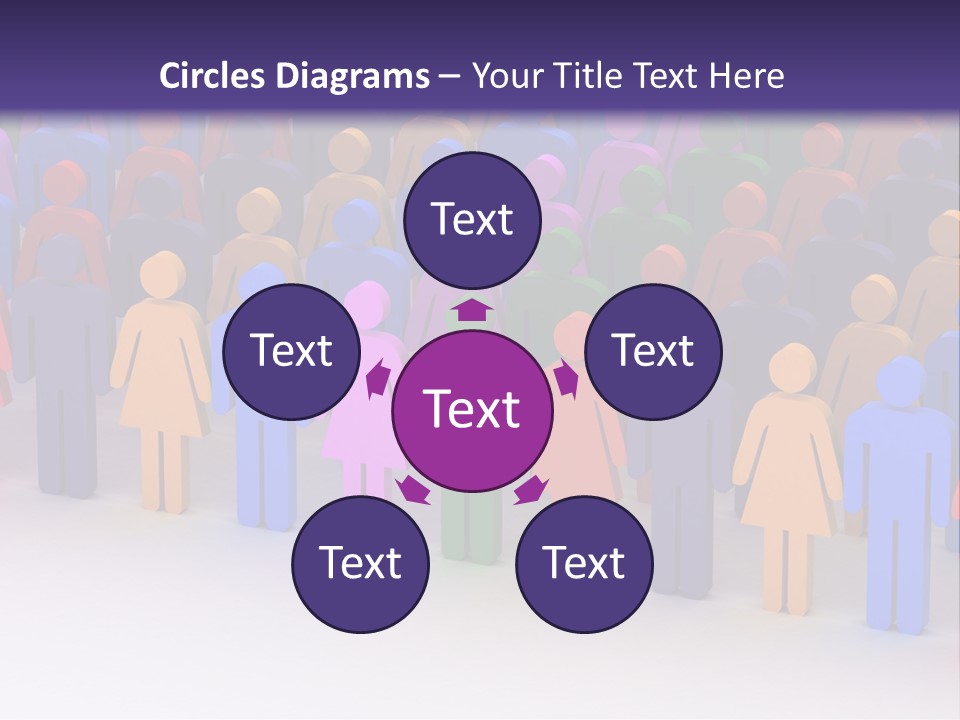 Togetherness Cooperation Crowd PowerPoint Template