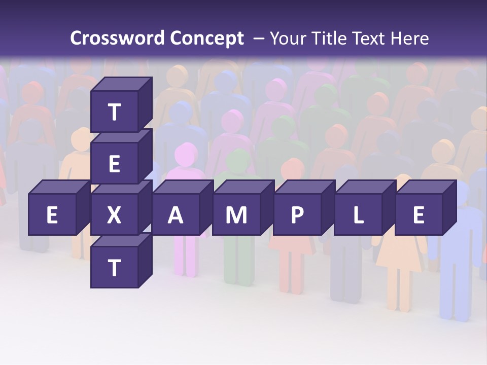 Togetherness Cooperation Crowd PowerPoint Template