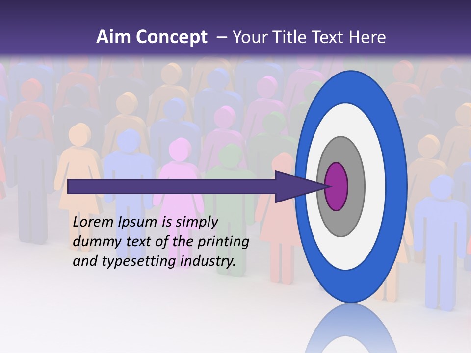 Togetherness Cooperation Crowd PowerPoint Template