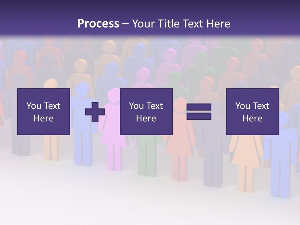 Togetherness Cooperation Crowd PowerPoint Template