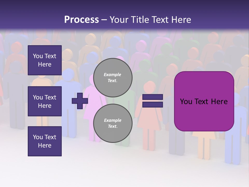 Togetherness Cooperation Crowd PowerPoint Template