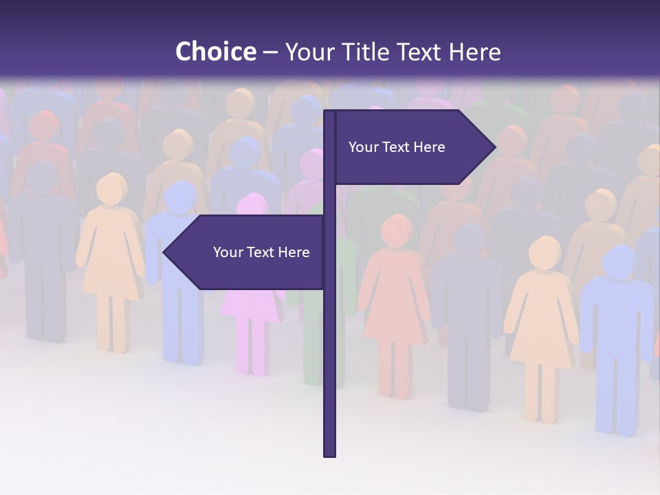 Togetherness Cooperation Crowd PowerPoint Template