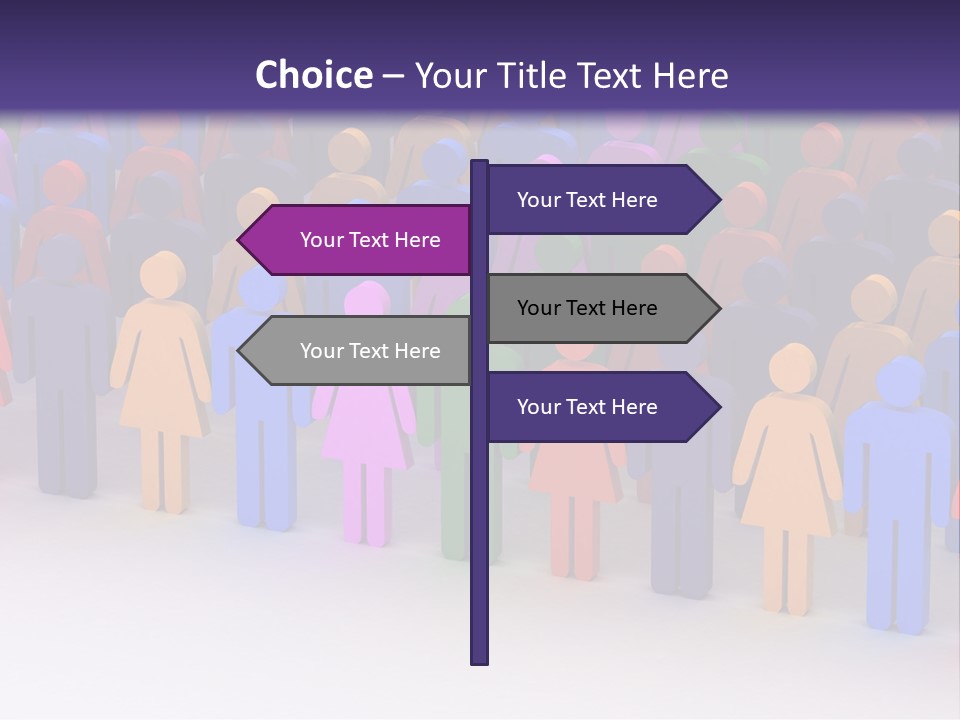 Togetherness Cooperation Crowd PowerPoint Template