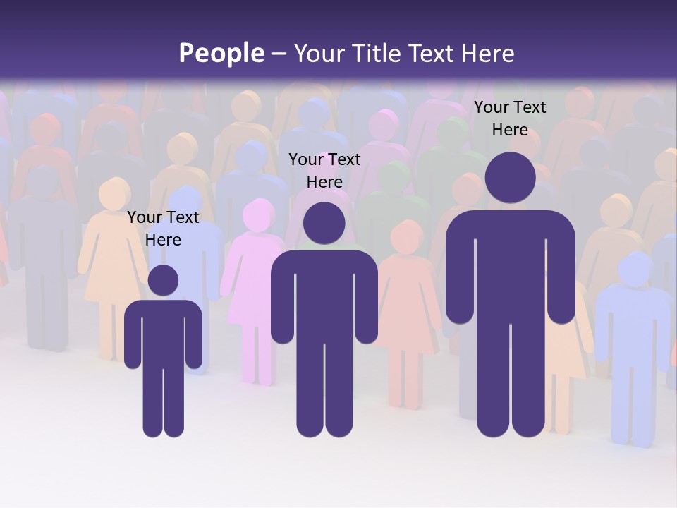Togetherness Cooperation Crowd PowerPoint Template