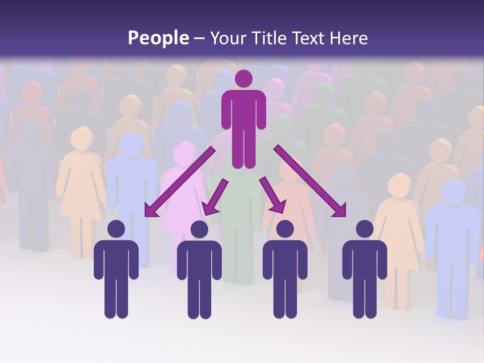 Togetherness Cooperation Crowd PowerPoint Template