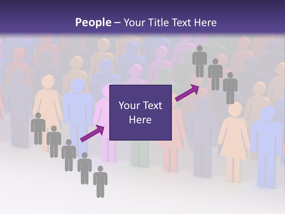 Togetherness Cooperation Crowd PowerPoint Template