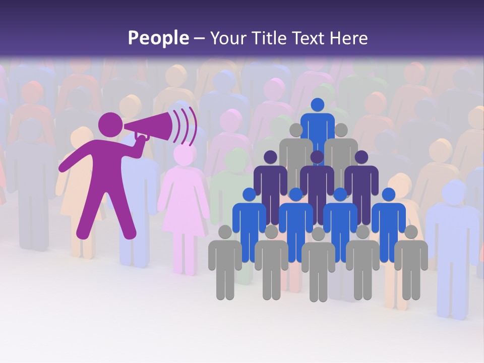 Togetherness Cooperation Crowd PowerPoint Template