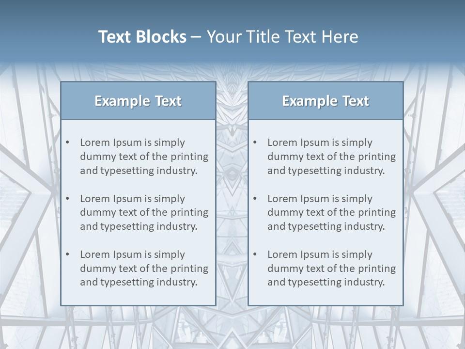 Shiny Downtown Mirror PowerPoint Template