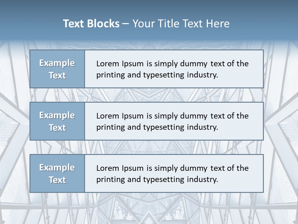 Shiny Downtown Mirror PowerPoint Template