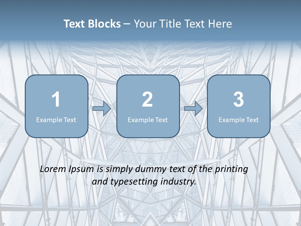 Shiny Downtown Mirror PowerPoint Template