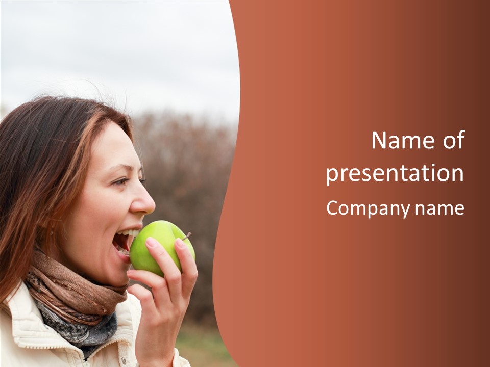 Nature Hair Looking PowerPoint Template