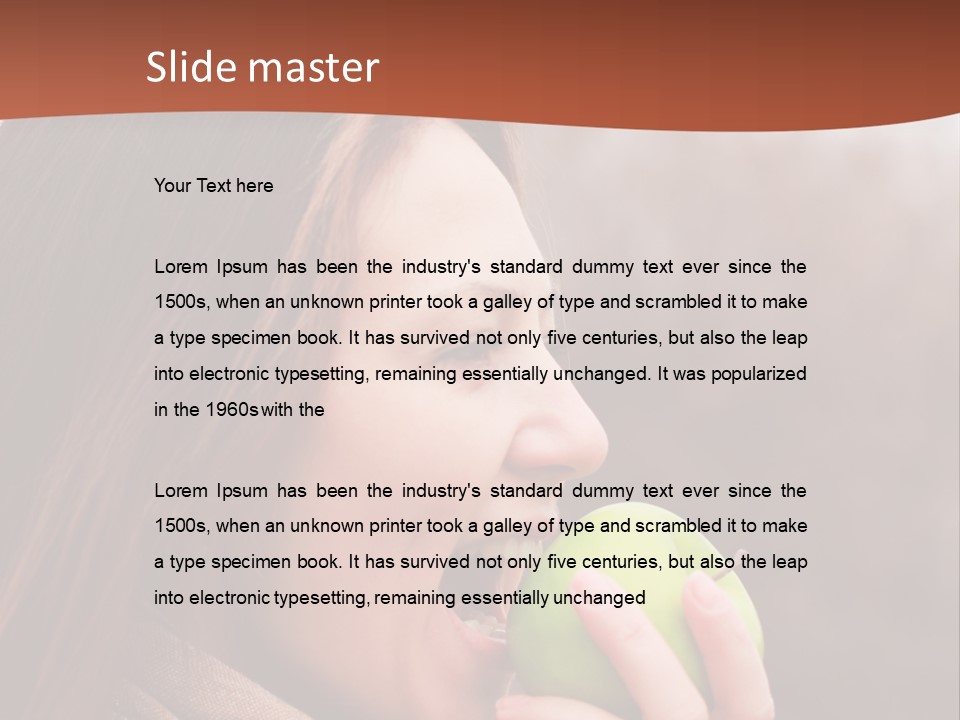 Nature Hair Looking PowerPoint Template