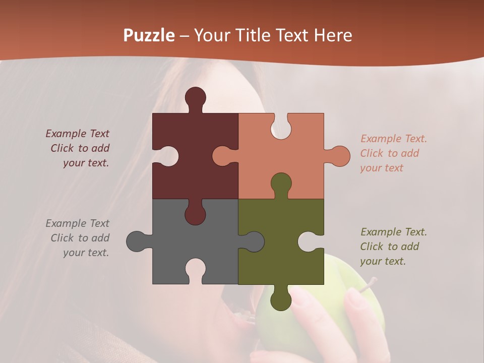 Nature Hair Looking PowerPoint Template