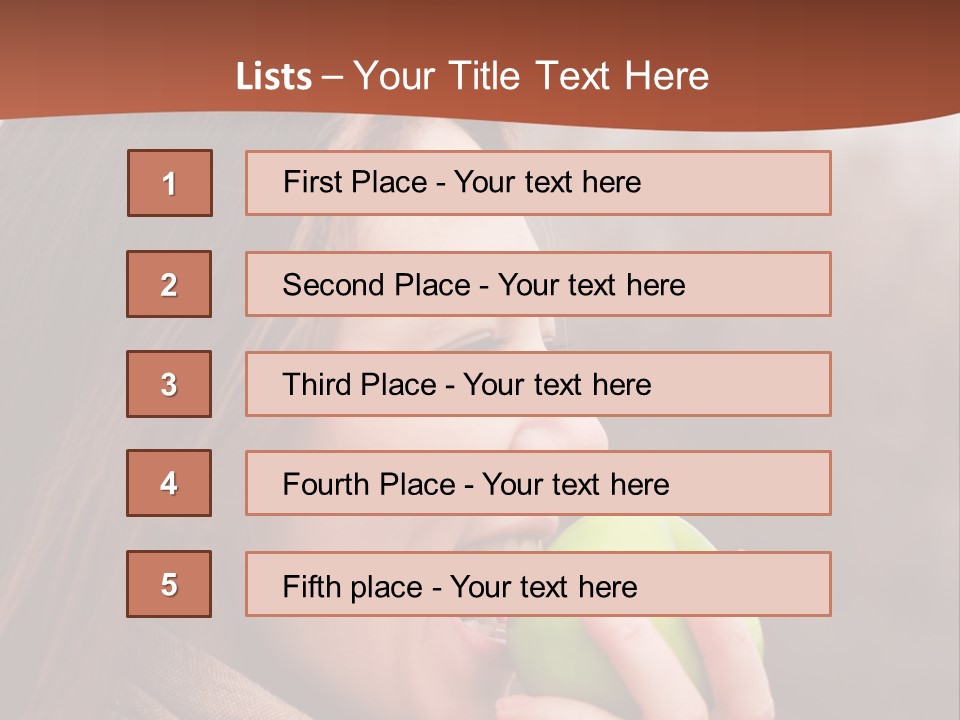 Nature Hair Looking PowerPoint Template