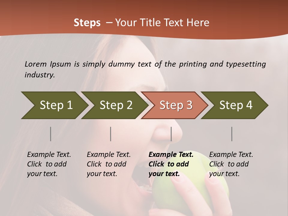 Nature Hair Looking PowerPoint Template