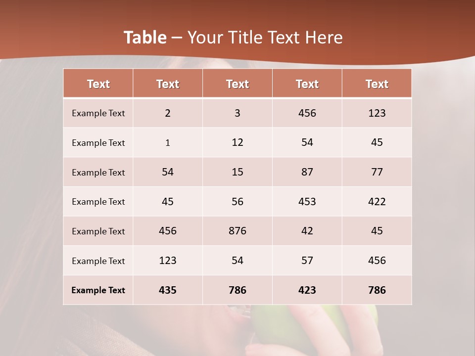 Nature Hair Looking PowerPoint Template