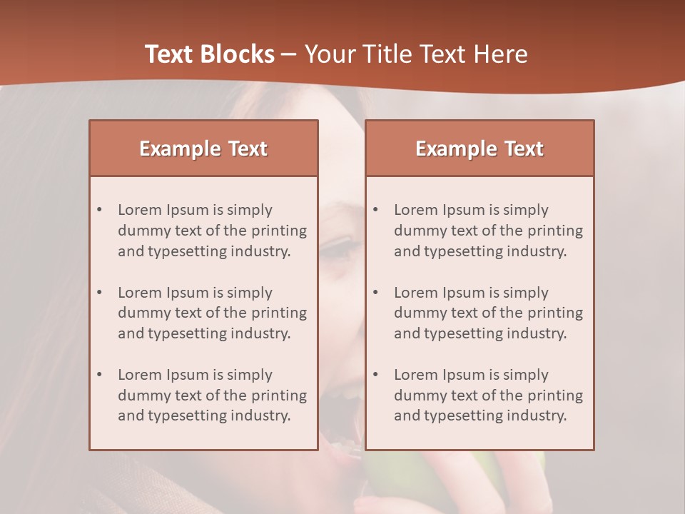 Nature Hair Looking PowerPoint Template