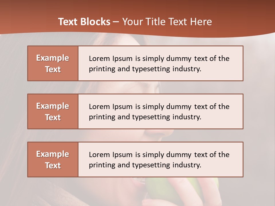 Nature Hair Looking PowerPoint Template