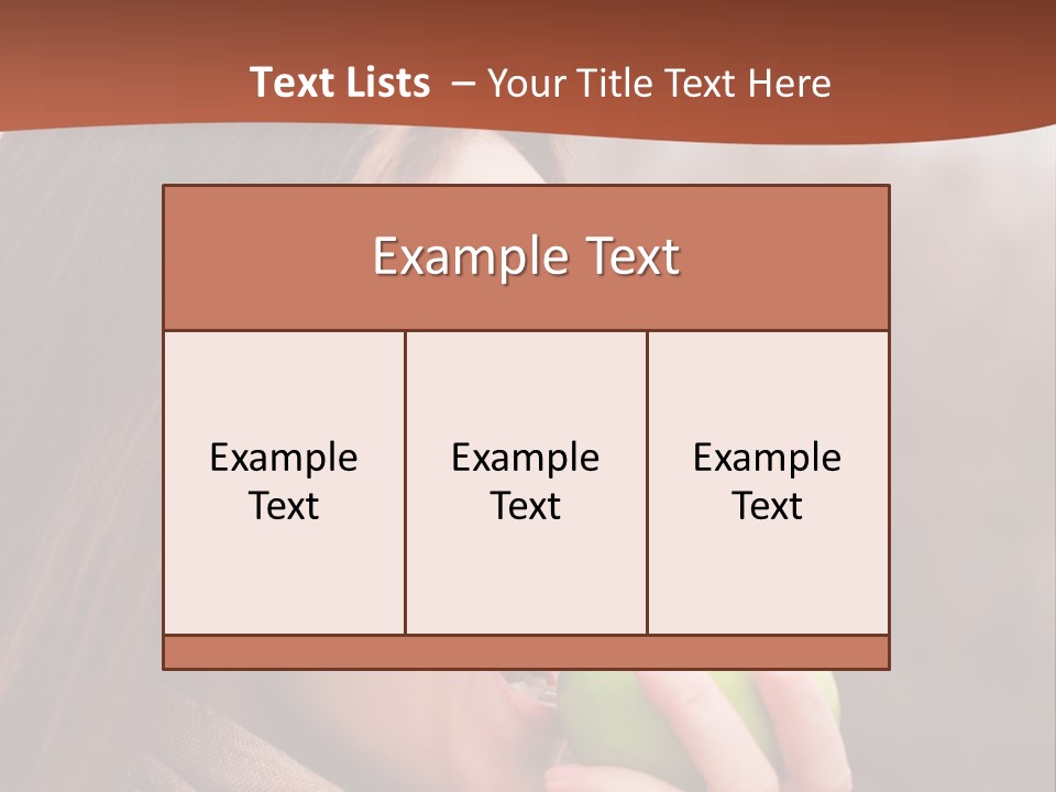 Nature Hair Looking PowerPoint Template