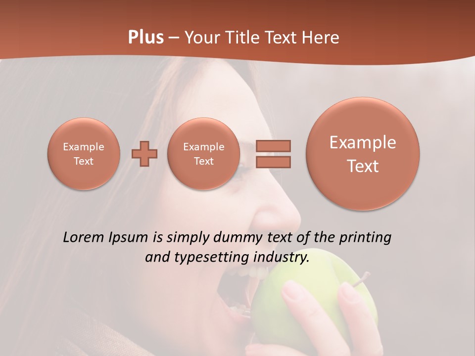 Nature Hair Looking PowerPoint Template