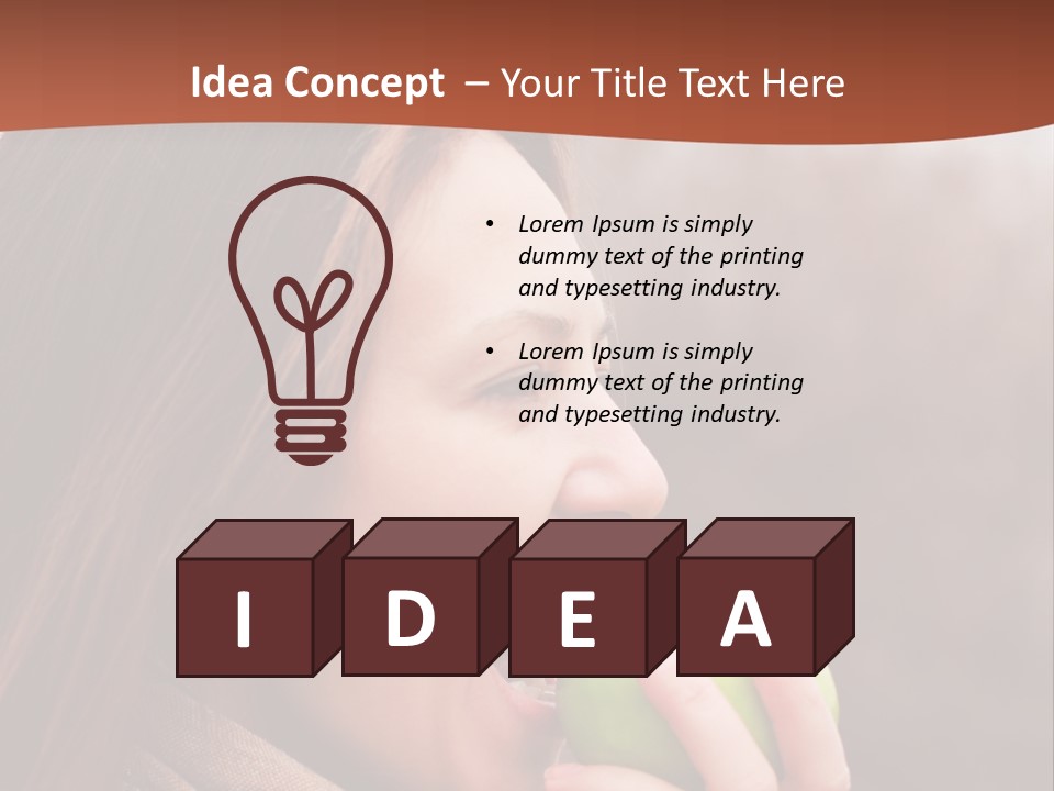 Nature Hair Looking PowerPoint Template