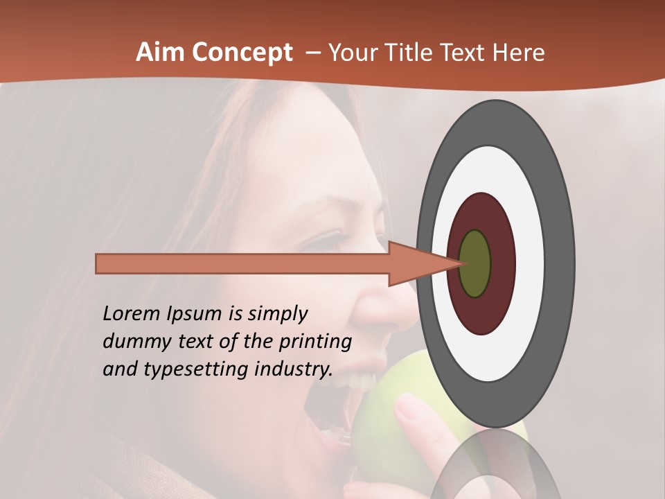 Nature Hair Looking PowerPoint Template