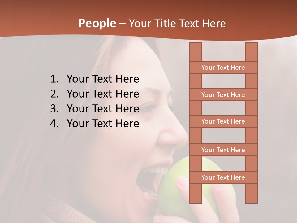 Nature Hair Looking PowerPoint Template