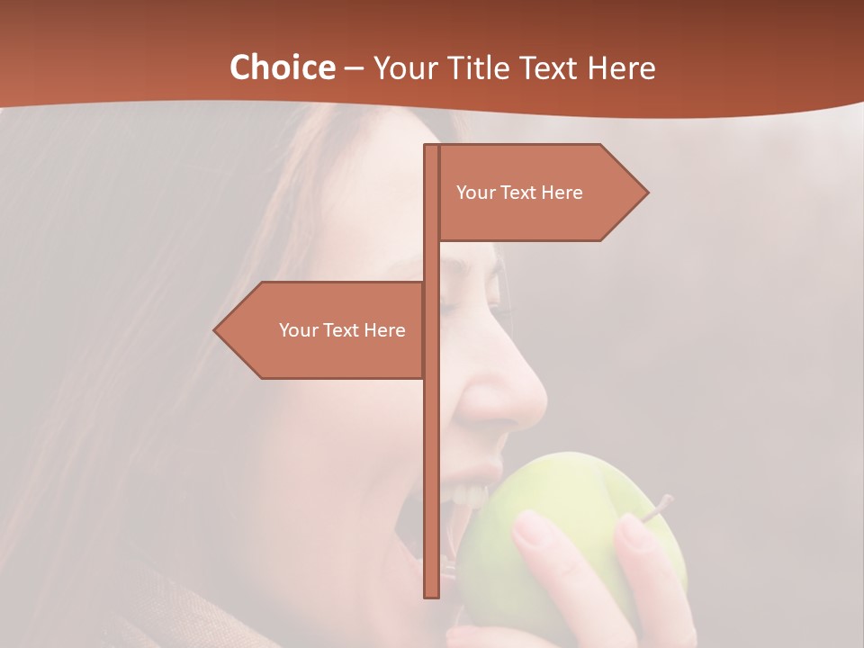 Nature Hair Looking PowerPoint Template