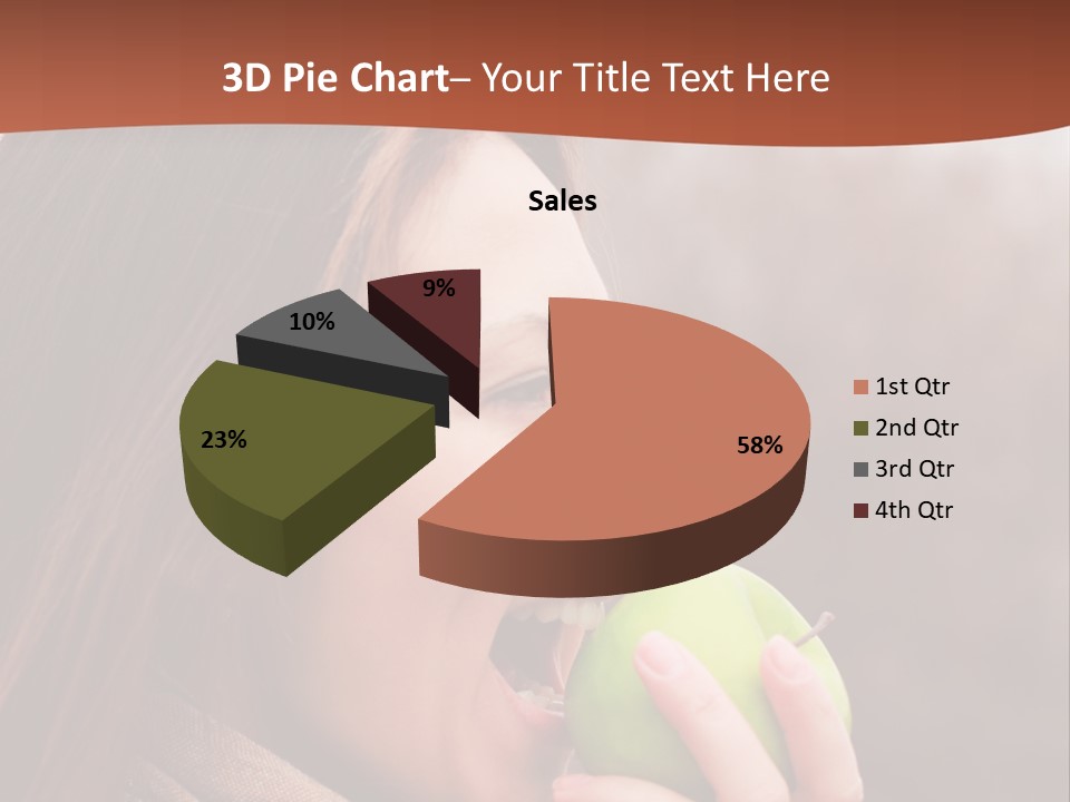 Nature Hair Looking PowerPoint Template