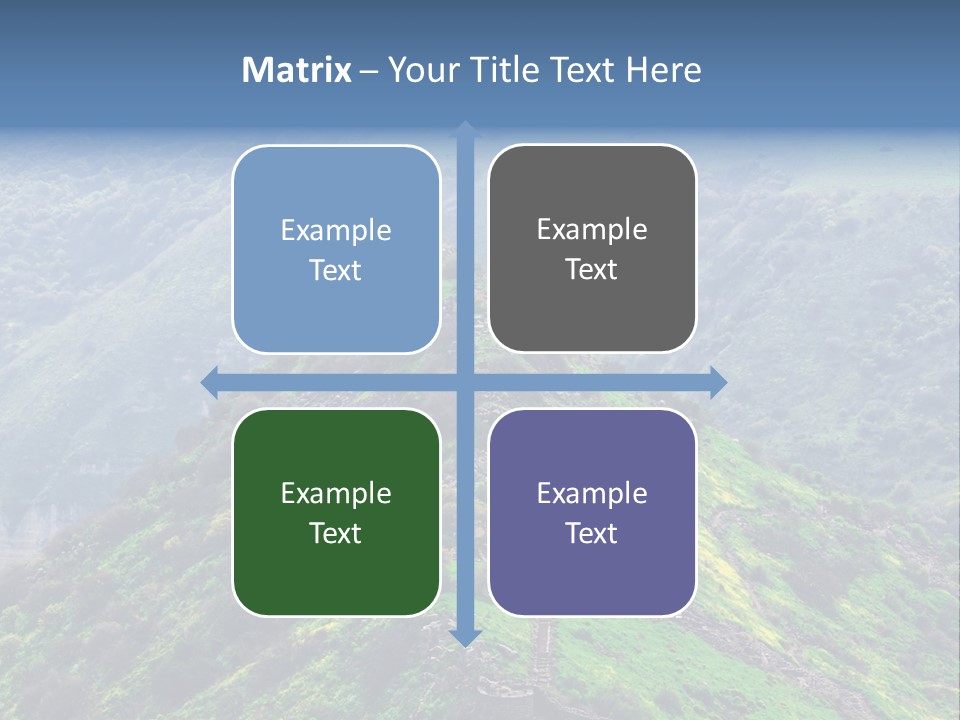 Rock Flowers Jewish PowerPoint Template