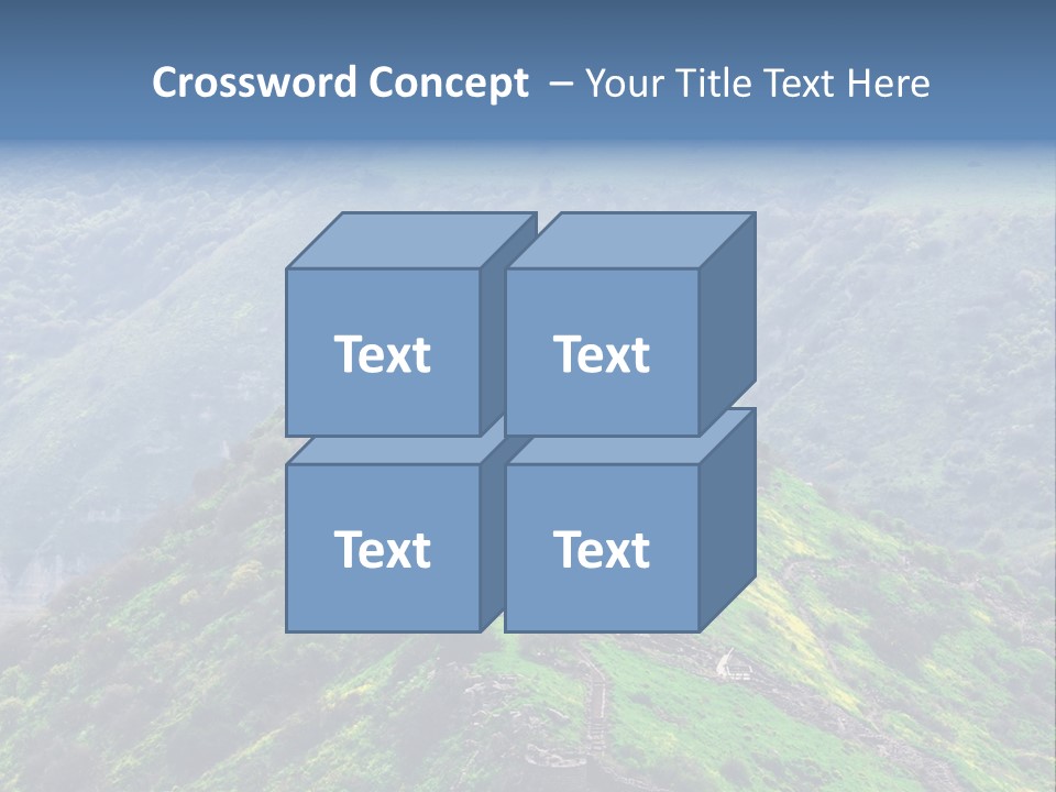 Rock Flowers Jewish PowerPoint Template