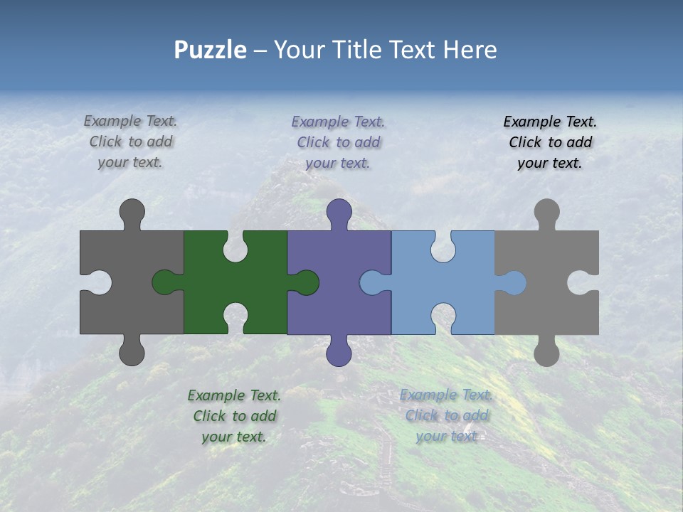 Rock Flowers Jewish PowerPoint Template