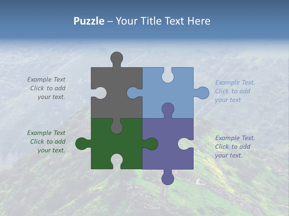 Rock Flowers Jewish PowerPoint Template