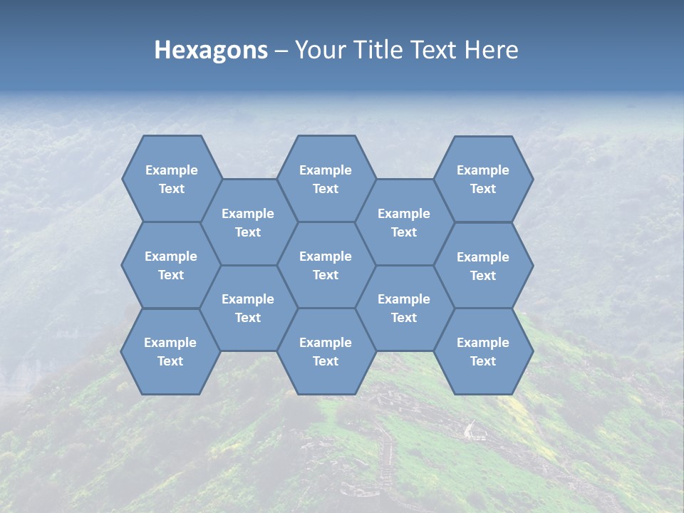 Rock Flowers Jewish PowerPoint Template